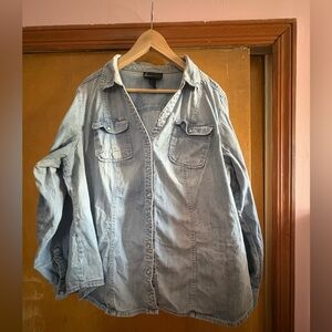 Vintage 2000s Lane Bryant Denim Shirt